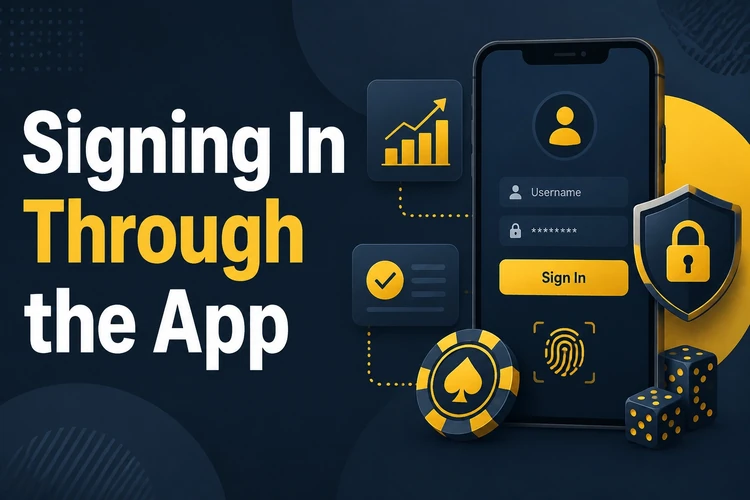 Signing In Through the App